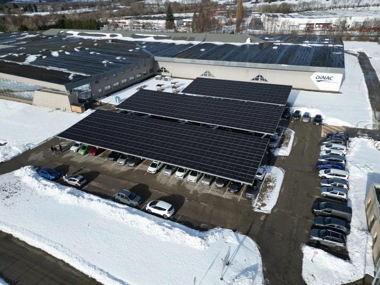 Gerflor centrale photovoltaïque ombrières