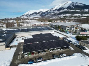 centrale photovoltaïque en ombrières autoconsommation